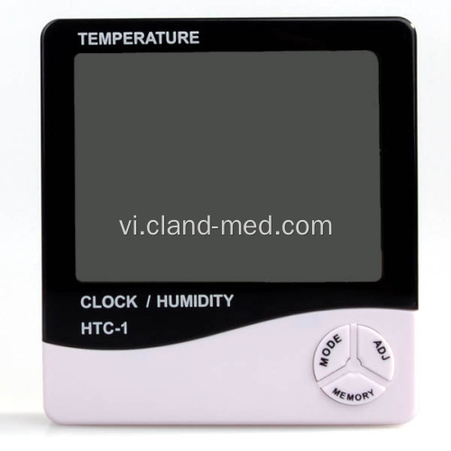 Đồng hồ báo thức trong nhà Nhiệt độ kỹ thuật số Độ ẩm Meter